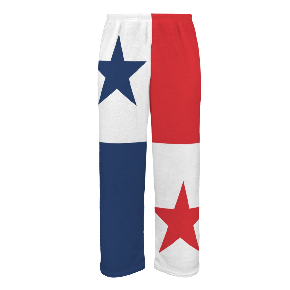Panama Flag Inspired Men's Flannel Pajama Trousers Printed in the USA