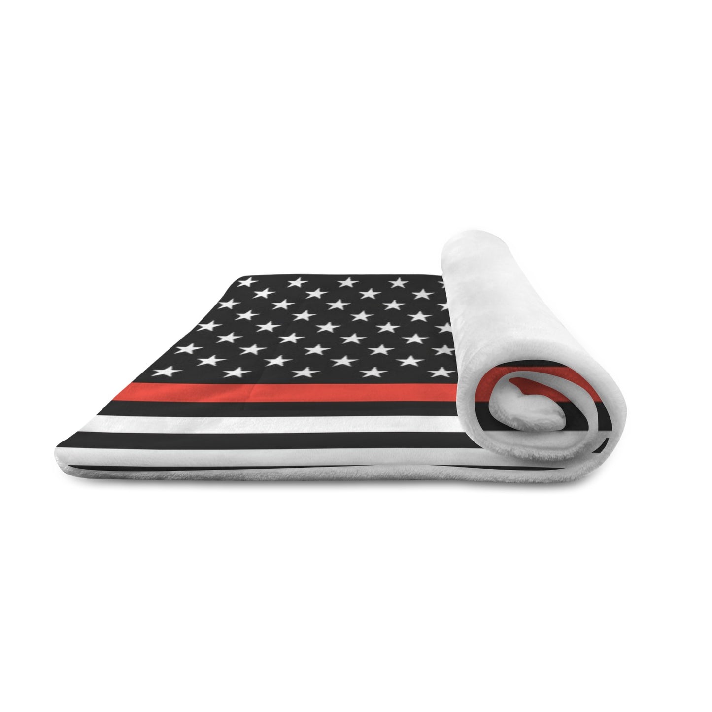 Thin Red Line Flag Inspired Pet Mat 25x18inch (Made in the USA)