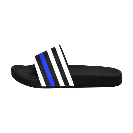Thin Blue Line Flag Men's Slide Sandals