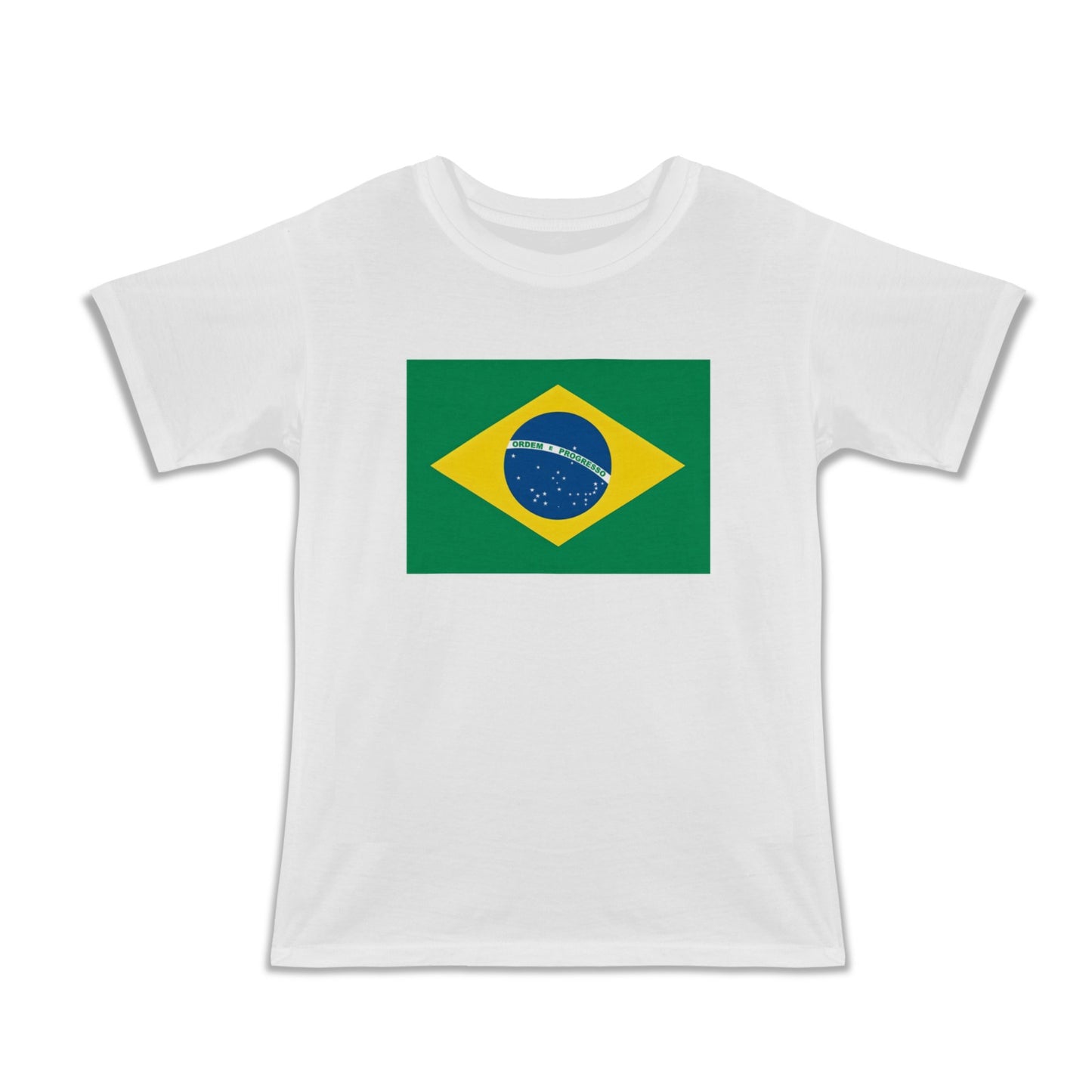 Brazil Flag Girls T-Shirt Made in the USA