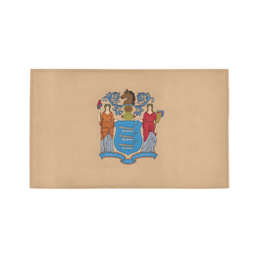 New Jersey Flag Inspired Doormat 30" x 18" (Sponge Material)