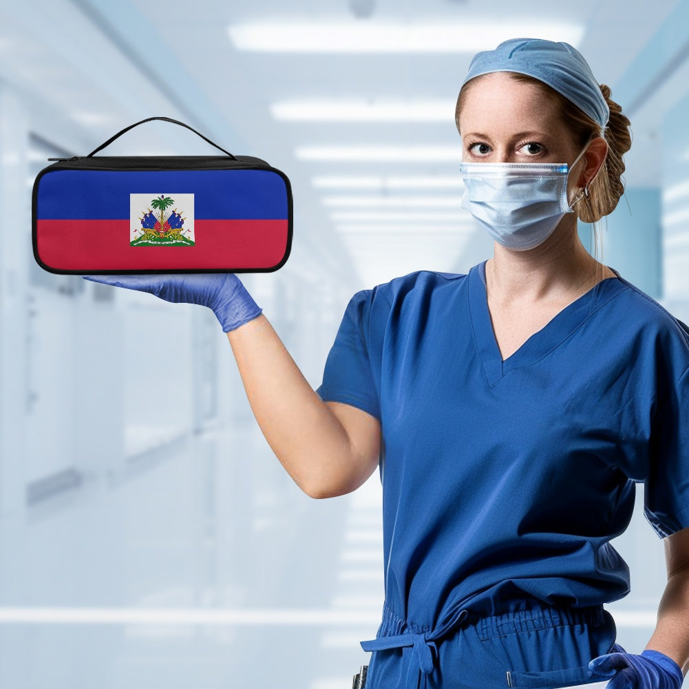 Haiti Flag Inspired Stethoscope Storage Bag