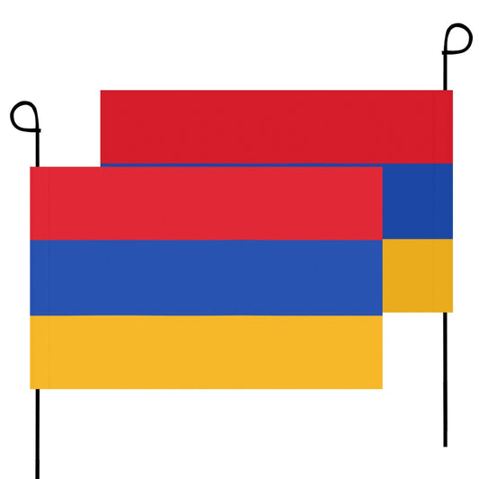 Two Armenian flags from Luv My Flag brand displayed.