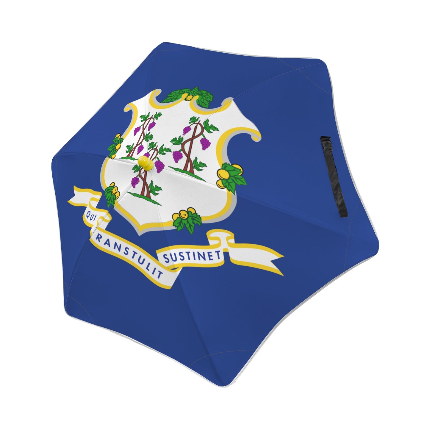 Connecticut Flag Inspired Kids Safe Round Corner Umbrella