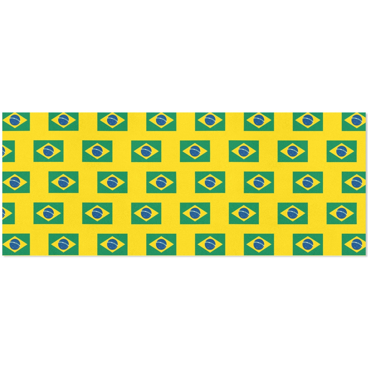 Brazil Flag Custom Gift Wrapping Paper 58"x 22.5" (4 Rolls)