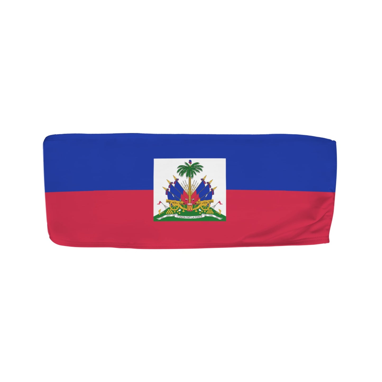 Haiti Flag Inspired Bandeau Tube Bikini Top