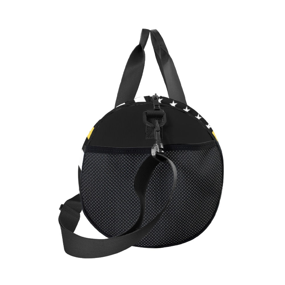 Thin Gold Line Flag Inspired Travel Duffel Bag