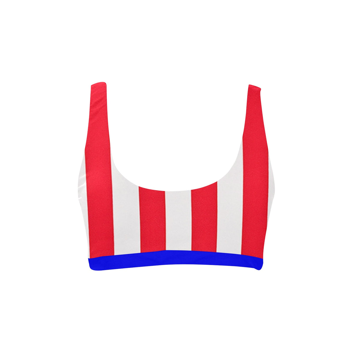 USA/American Flag Inspired Style-3 Sport Bikini Top