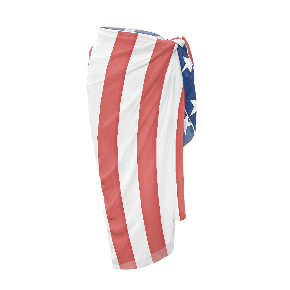 USA/American Flag Inspired Bikini Cover-Up Style-1