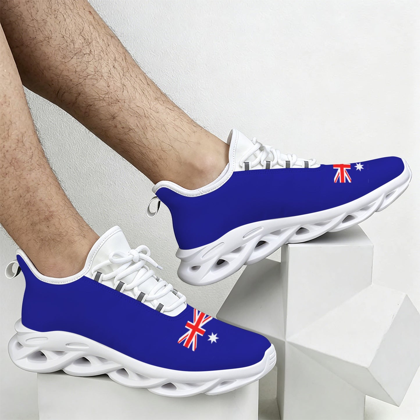 Australia Flag Inspired Men's Twisted Sole Sneakers