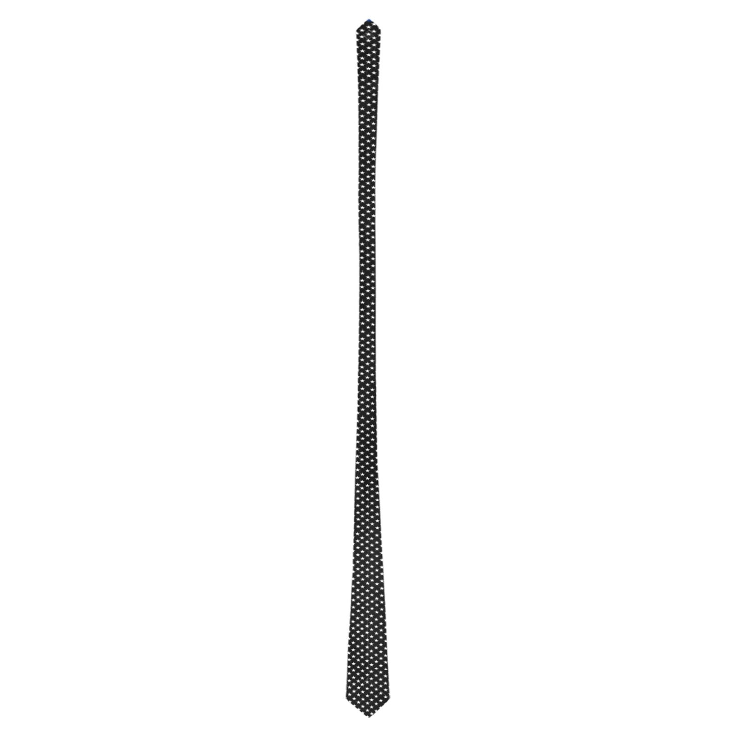 Thin Blue Line Flag Inspired Classic Necktie (Two Sides)