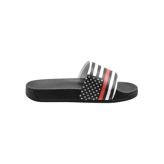 Thin Red Line Flag Kid's Slide Sandals