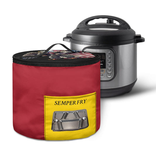 USA/American Flag Inspired Bald Eagle Marine Corps Colors Electric Pressure Cooker Insulation Bag