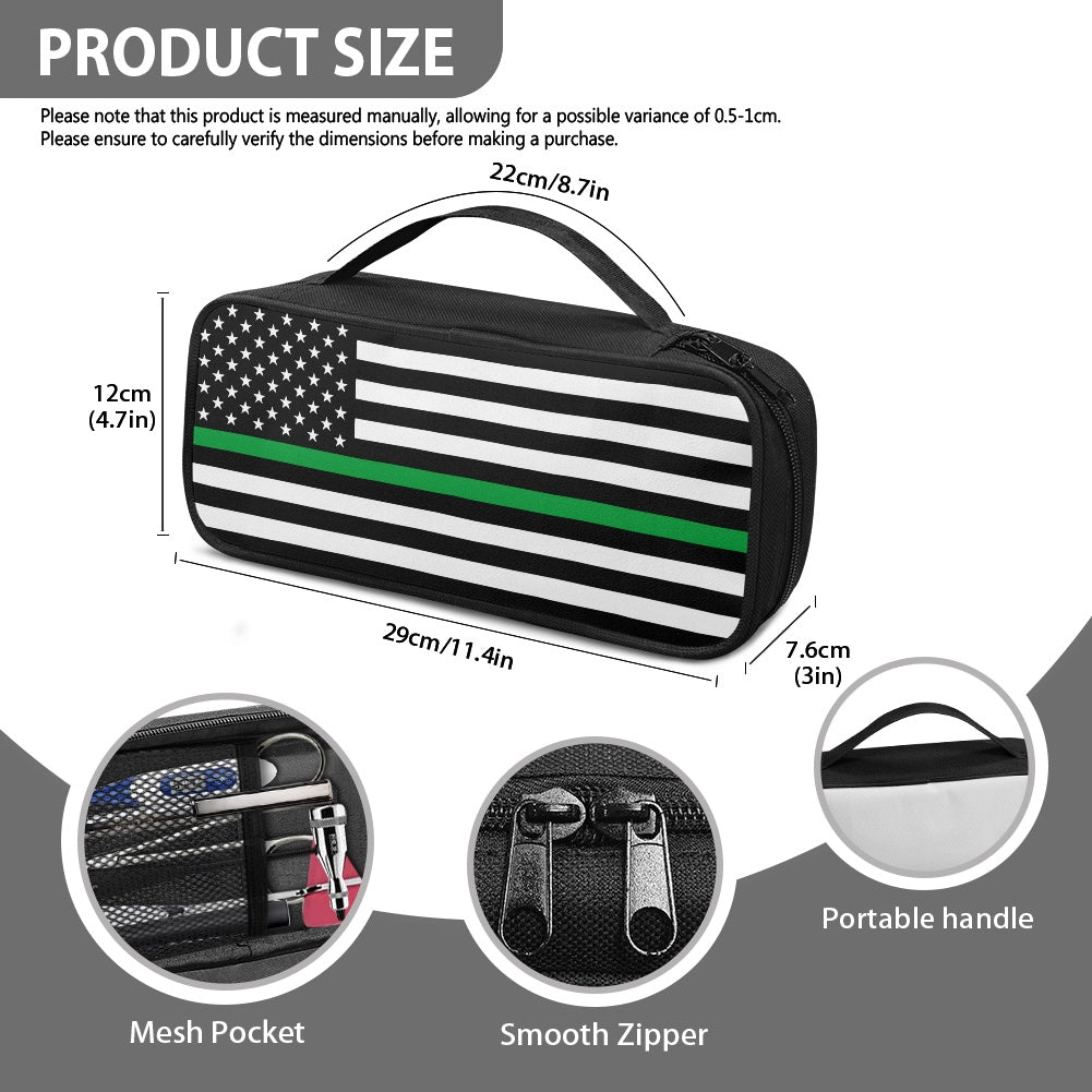 Thin Green Line Flag Inspired Stethoscope Storage Bag