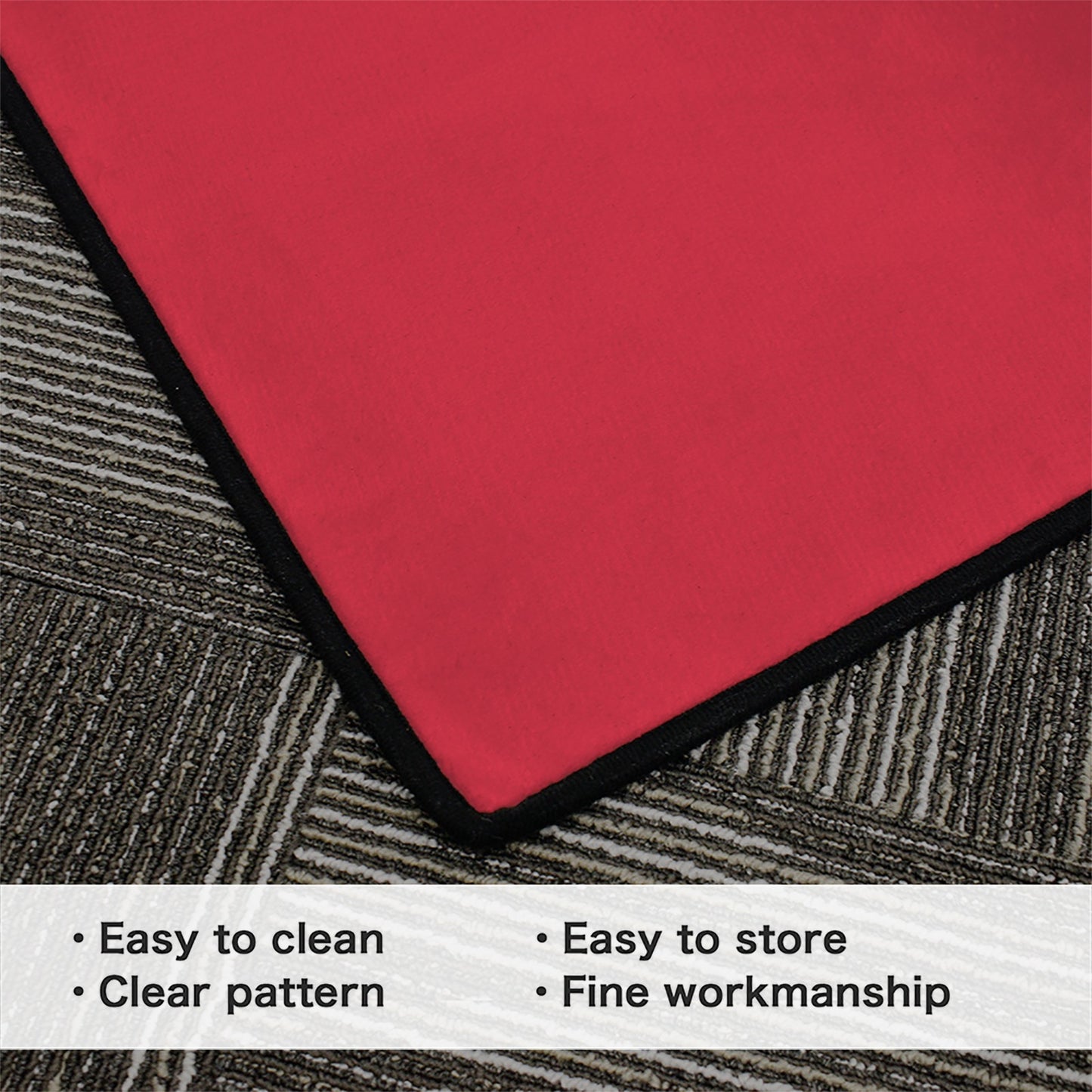 Venezuela Flag Inspired 84x60 Inch Area Rug with Black Binding (Made in the USA)