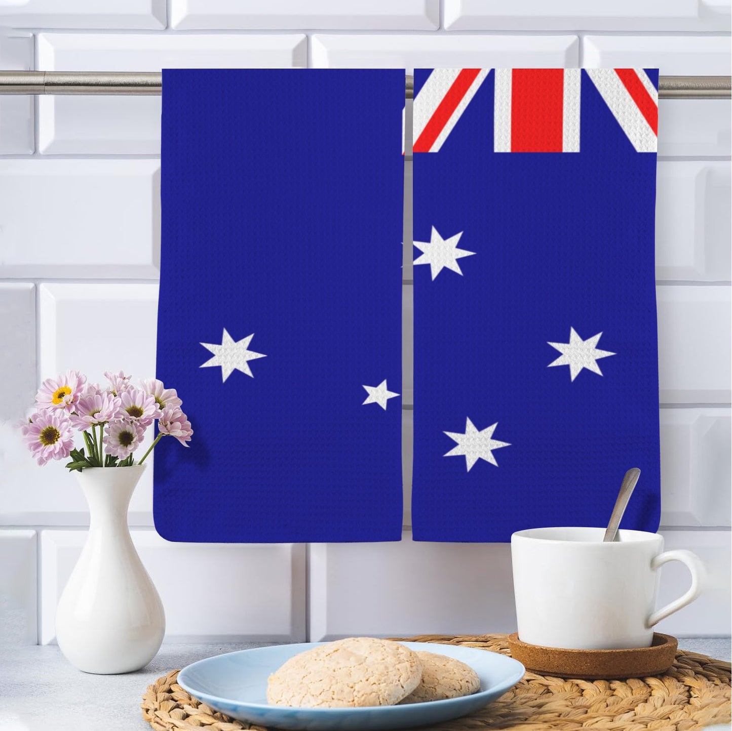 Australia Flag Inspired Kitchen Towel 40X60cm (Pack of 2) (Made in the USA)