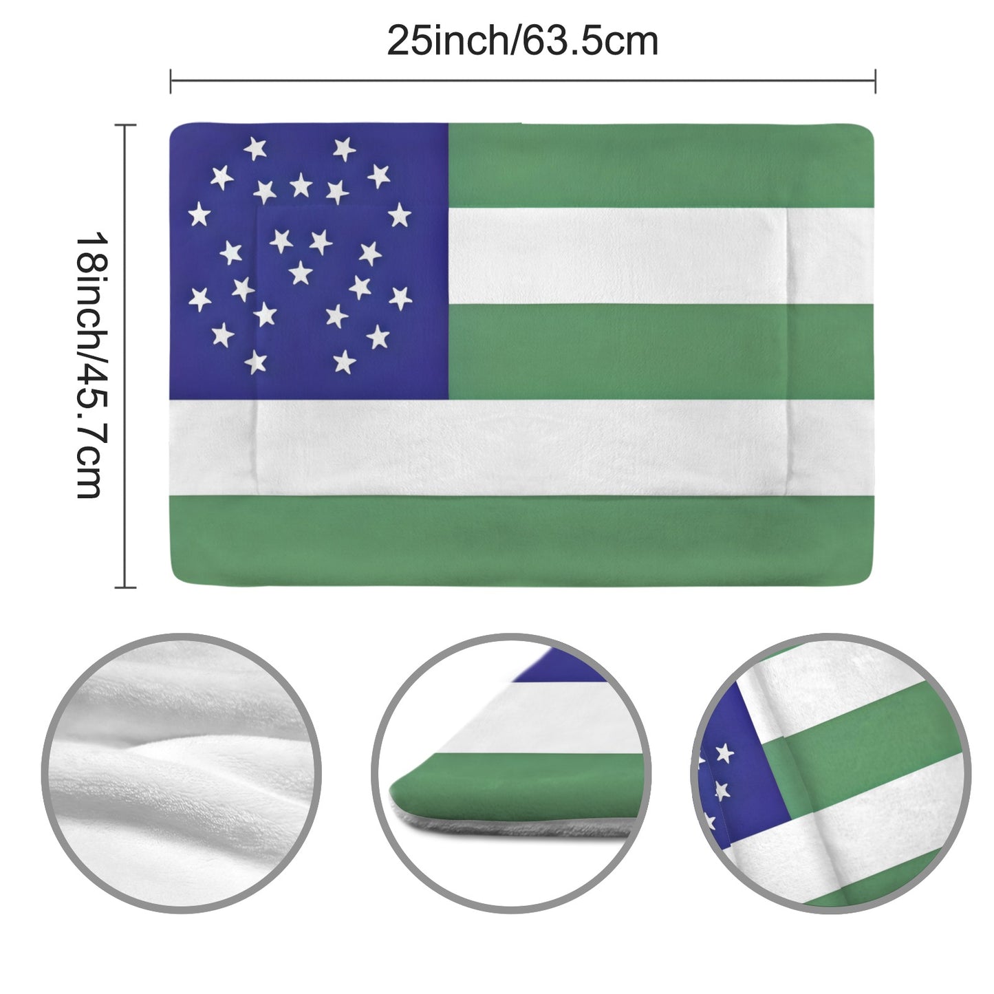 NYPD Flag Inspired Pet Mat 25x18inch (Made in the USA)