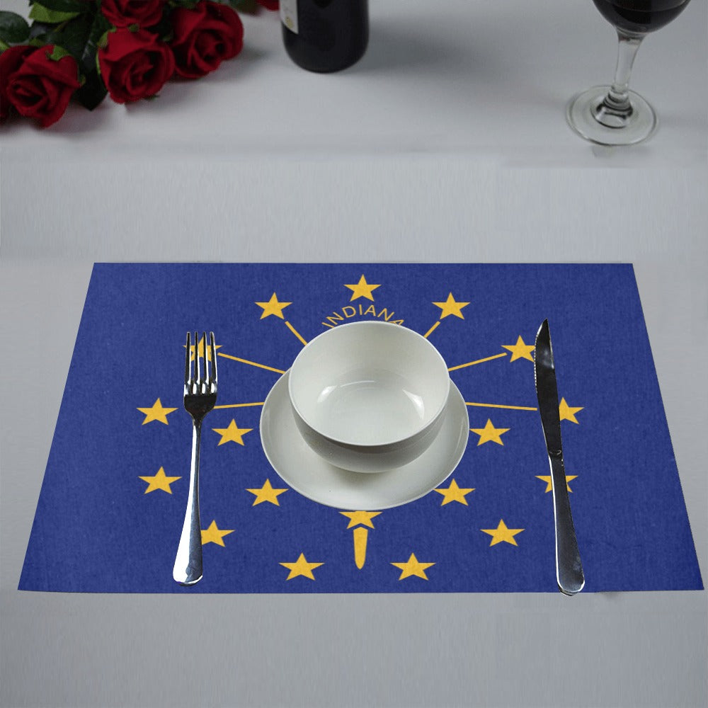 Indiana Flag Placemats 12" x 18" (Set of 6)
