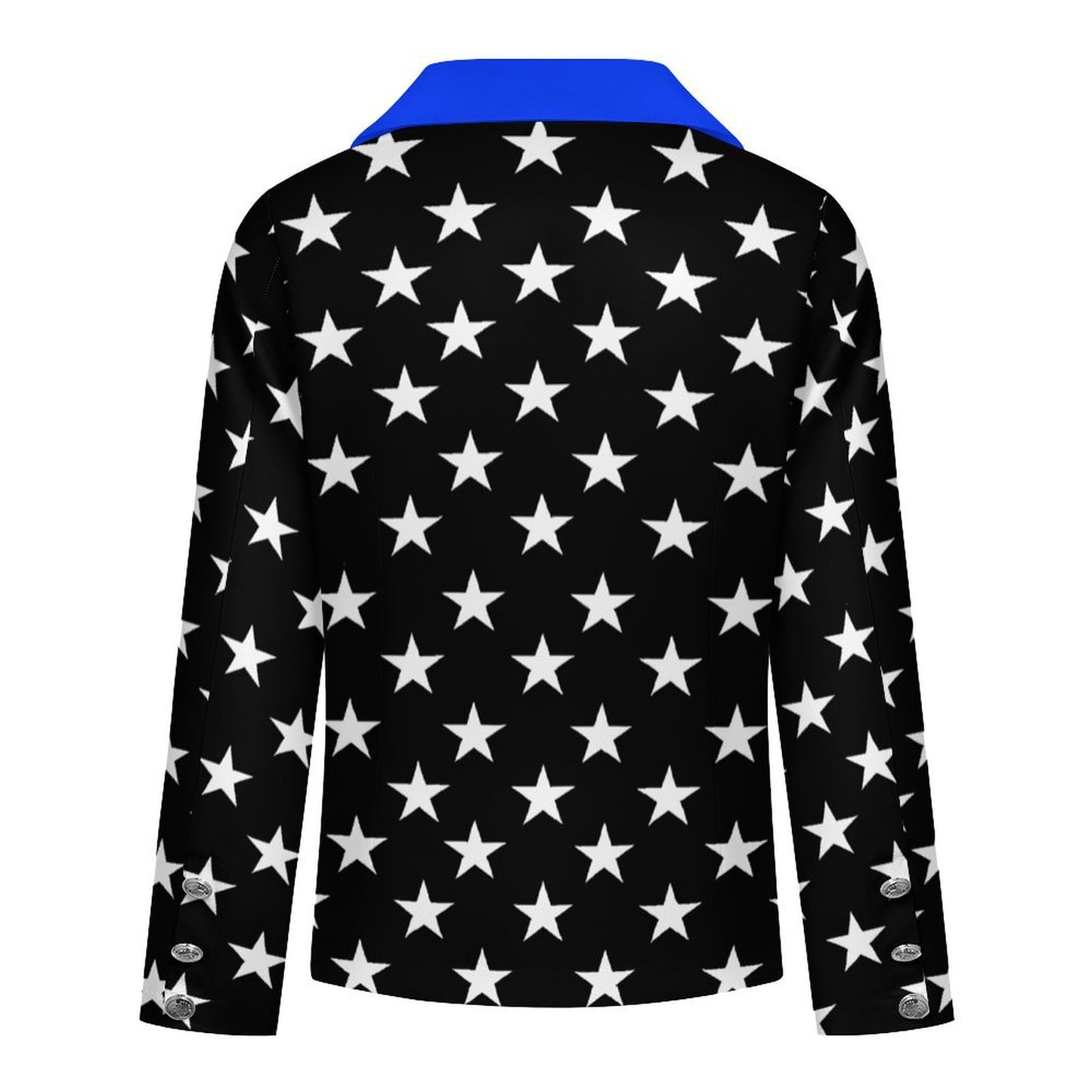 Thin Blue Line Flag Inspired Women’s Double Breasted Blazer