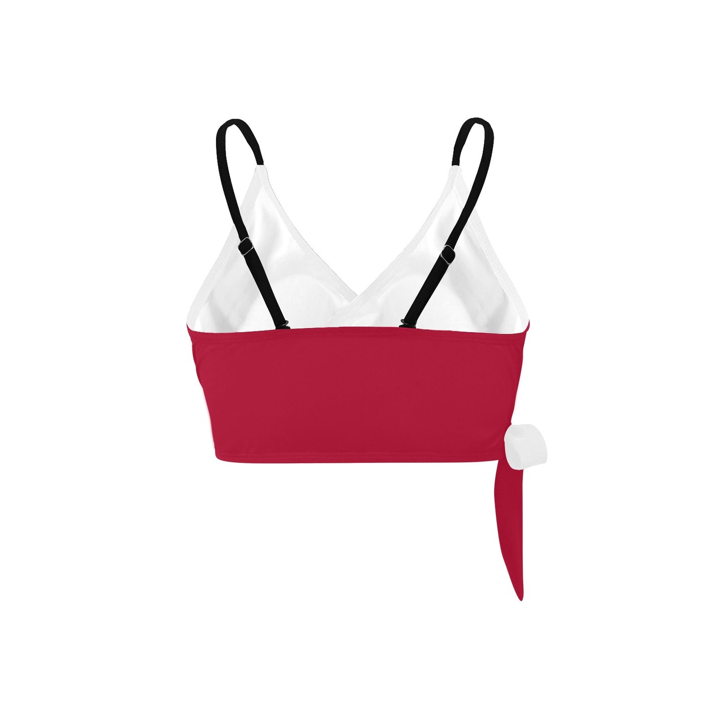 California Flag Inspired Knot Side Bikini Top