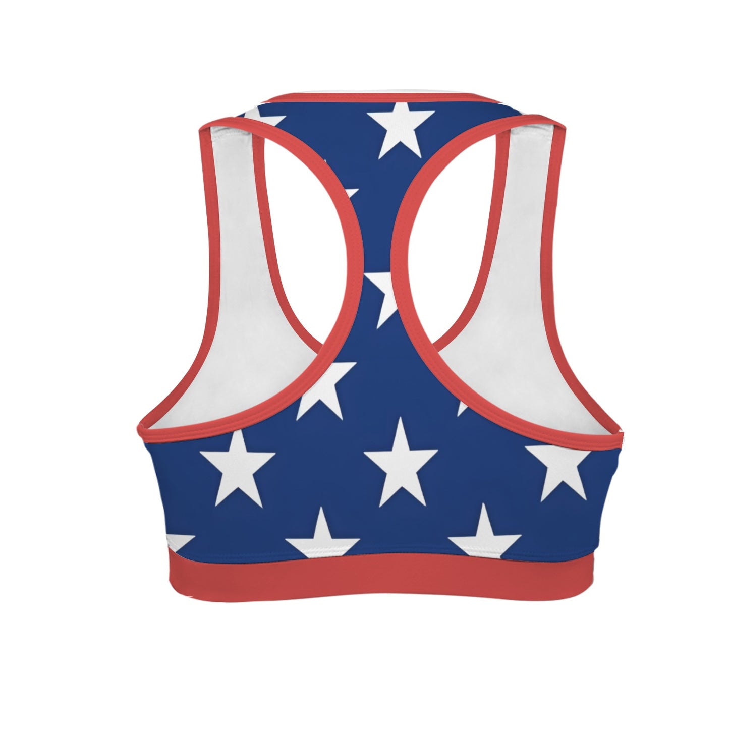 USA/American Flag Racerback Sports Bra