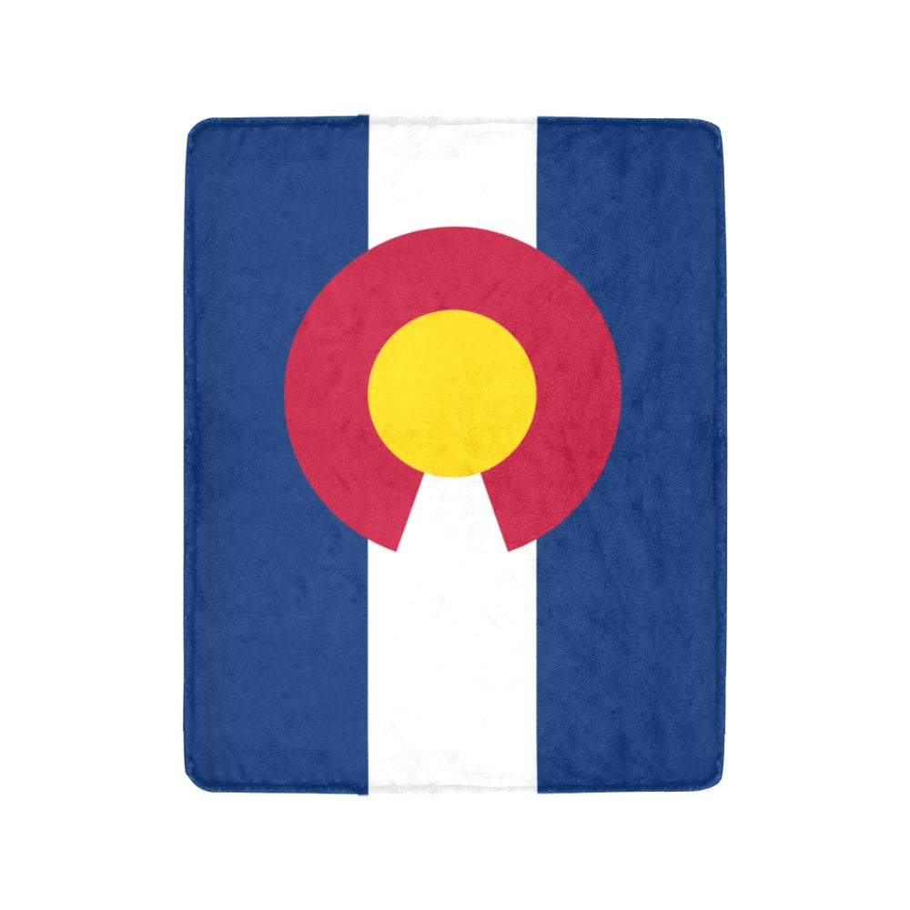 Luv My Flag blanket featuring Colorado state flag design.