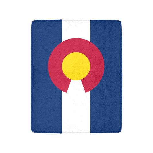 Luv My Flag blanket featuring Colorado state flag design.