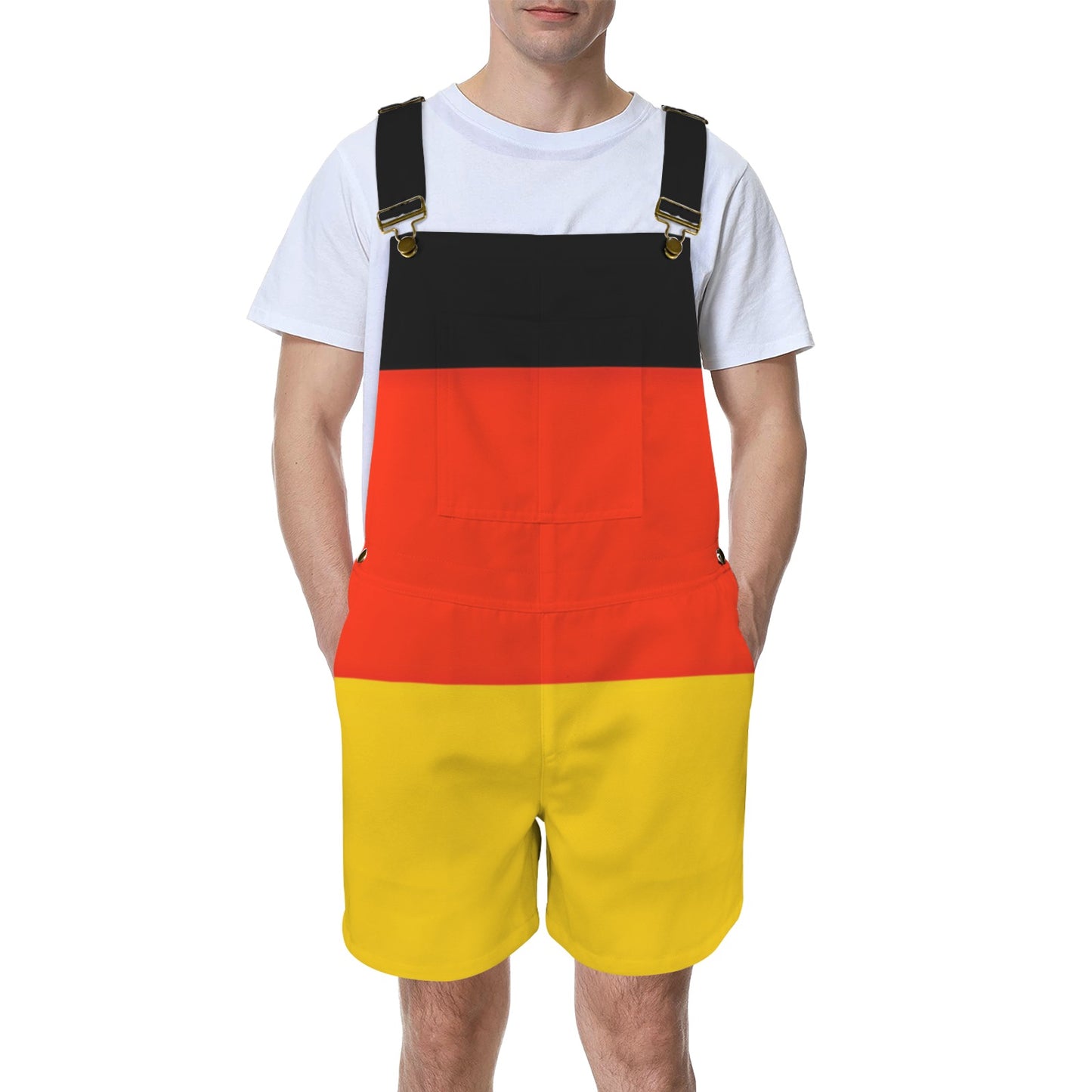 Germany Flag Inspired Unisex Suspender Jumpsuit