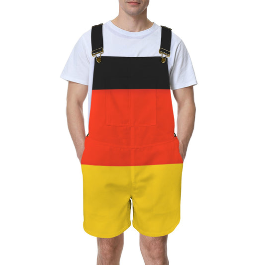 Germany Flag Inspired Unisex Suspender Jumpsuit