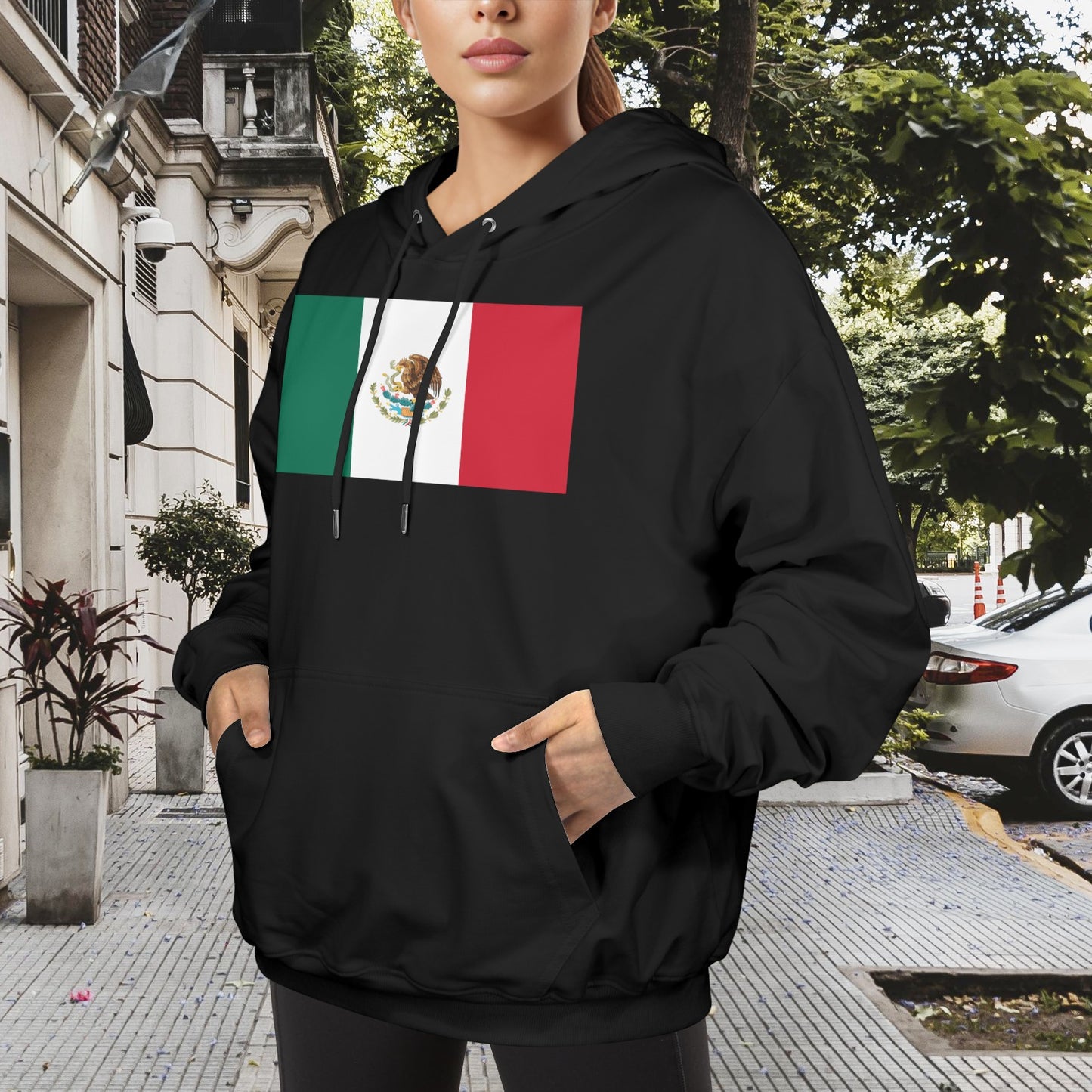 Mexico Flag Inspired Women's Hoodie | Ships from USA