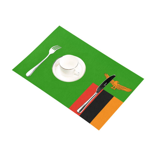 Zambia Flag Placemats 12" x 18" (Set of 6)