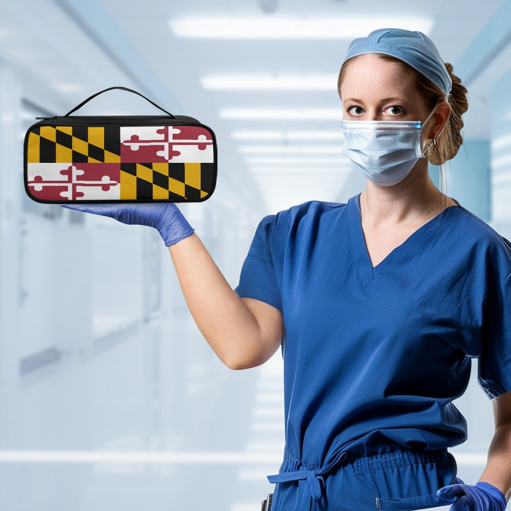 Maryland Flag Inspired Stethoscope Storage Bag