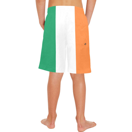 Ireland Flag Inspired Boys Beach Shorts