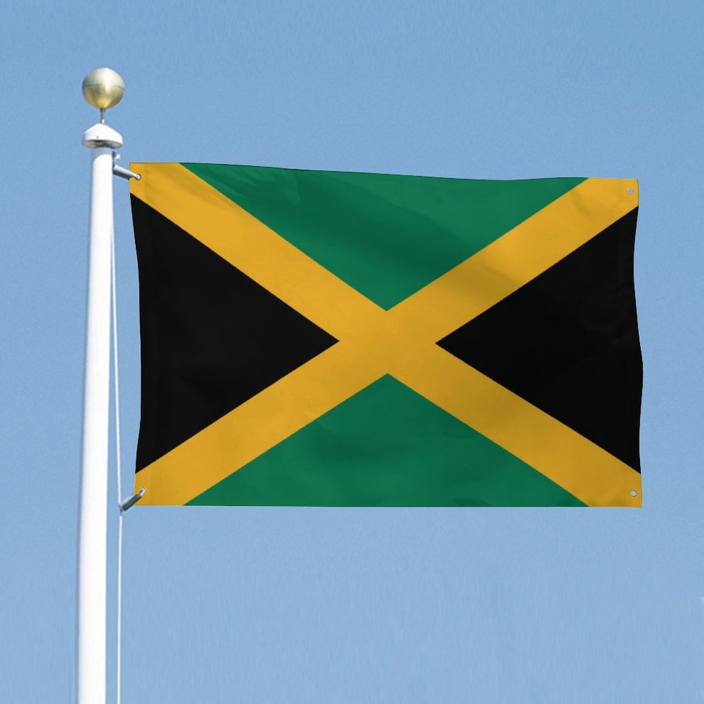 Jamaica Flag Inspired Wall Mount Flag with Four Grommets (35x59 in)