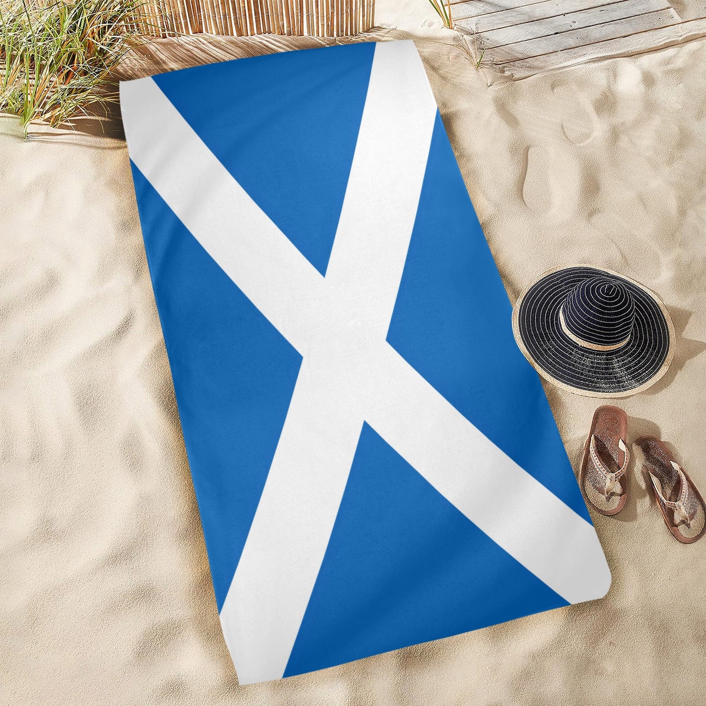 Scotland Flag Beach Towel 31"x71" (Made in USA)