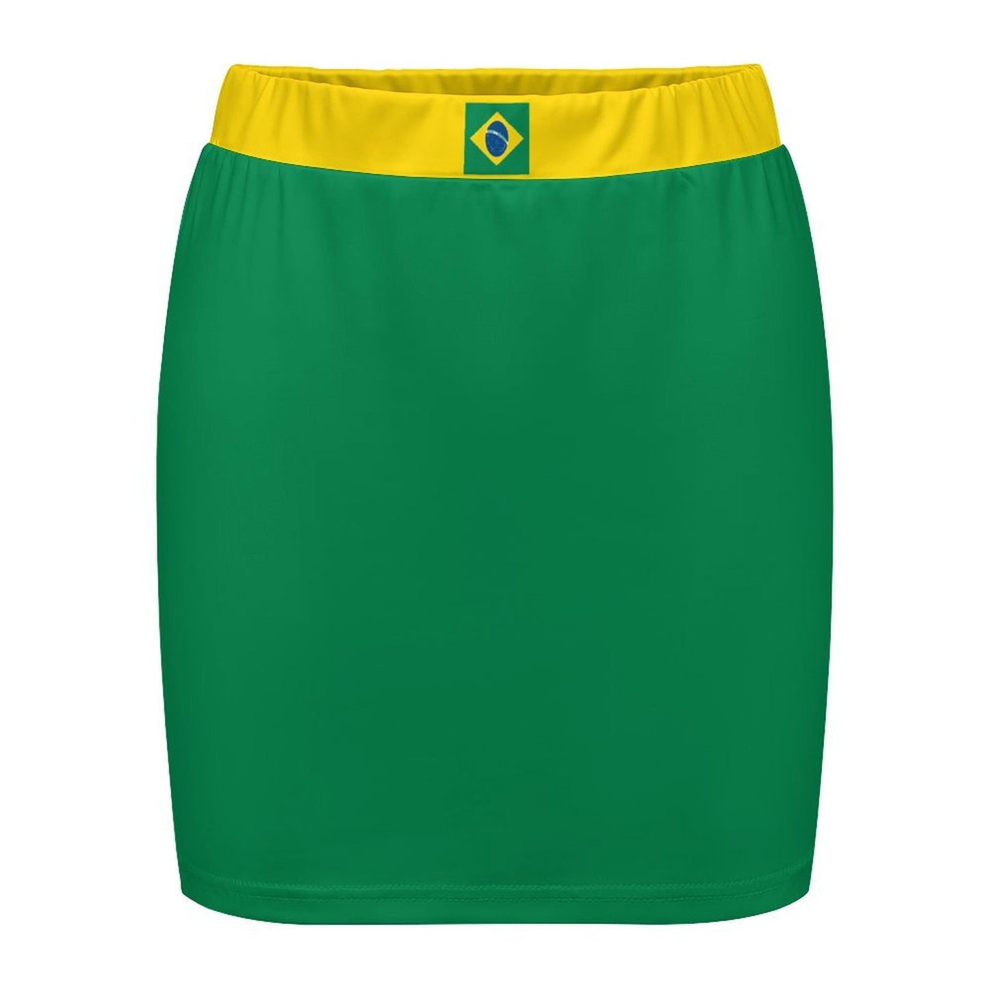 Brazil Flag Inspired Women's Mini Skirt