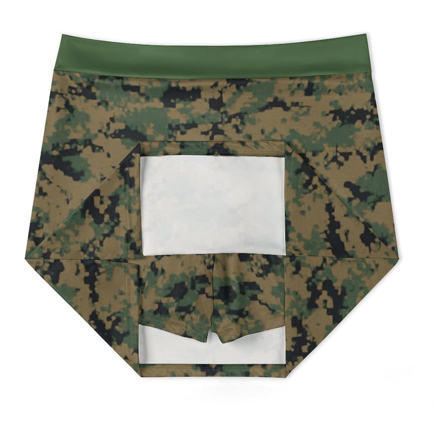 Thin Green Line Flag Inspired Eagle On Digital Camo Women’s Skort with Pocket