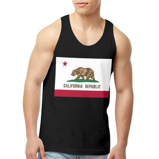 California Flag Men's Tank Top (Front Printing) | Ships from USA