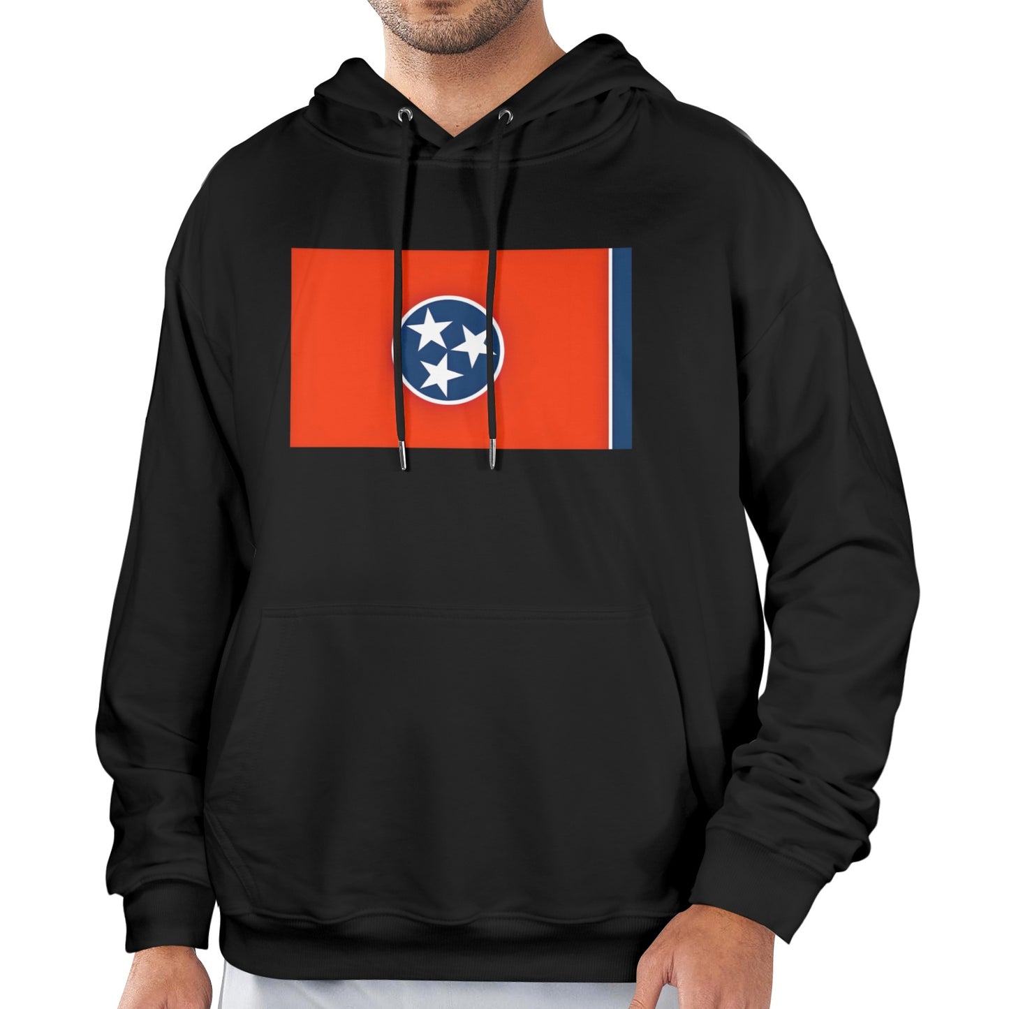 Tennessee Flag Inspired Men's Hoodie (Made in the USA)