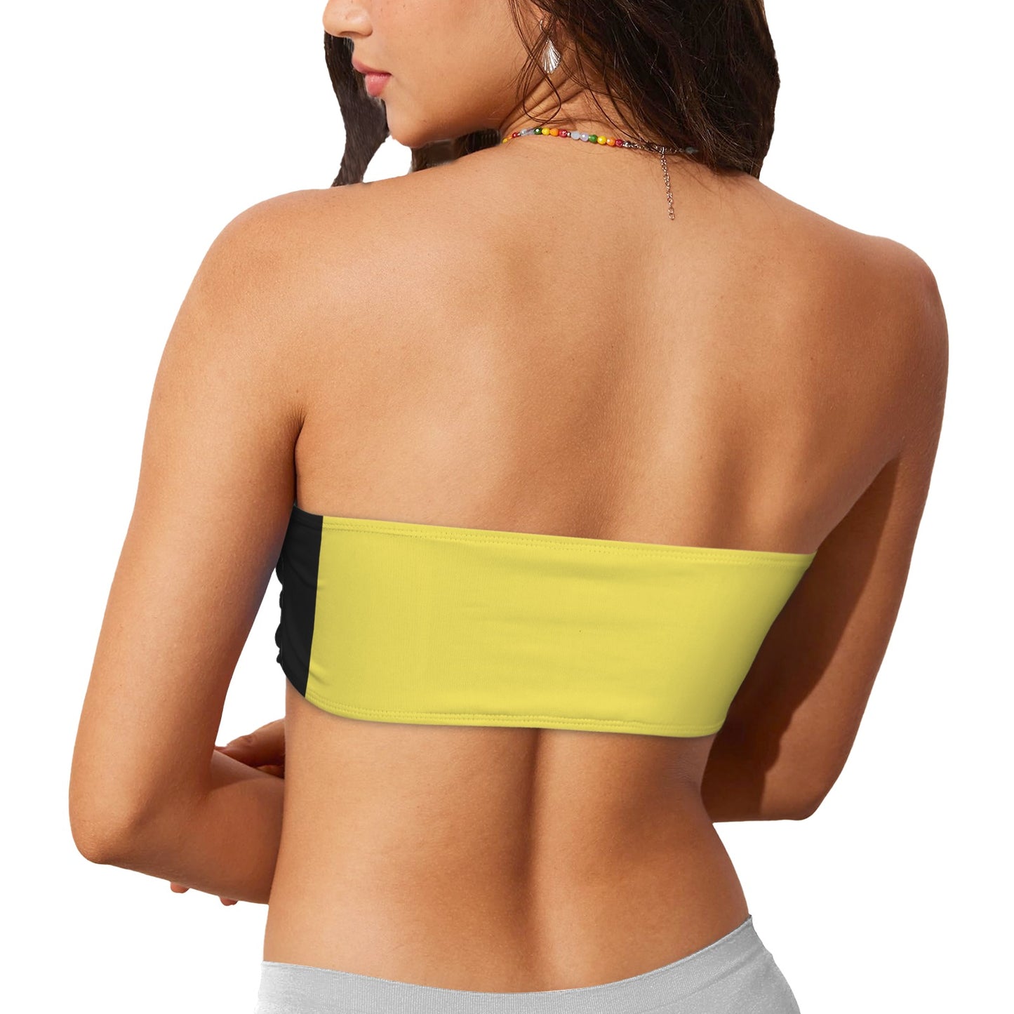 Gadsden Flag Inspired Bandeau Tube Bikini Top