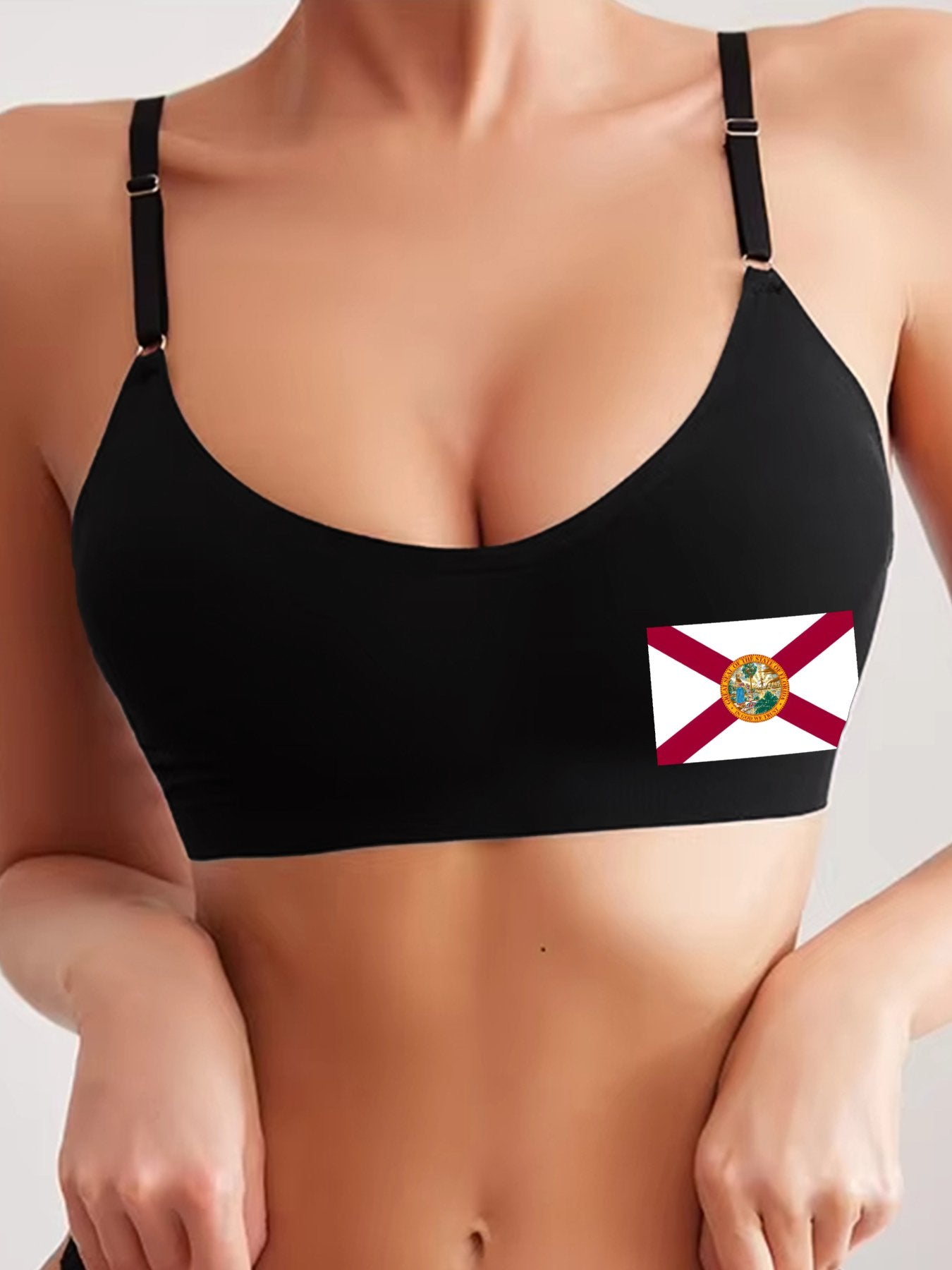 Florida Flag Women's Seamless Bra | Ships from USA