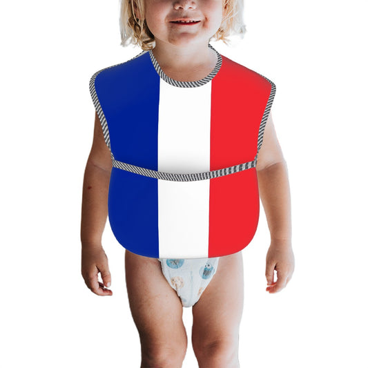 France Flag Inspired Baby Bib