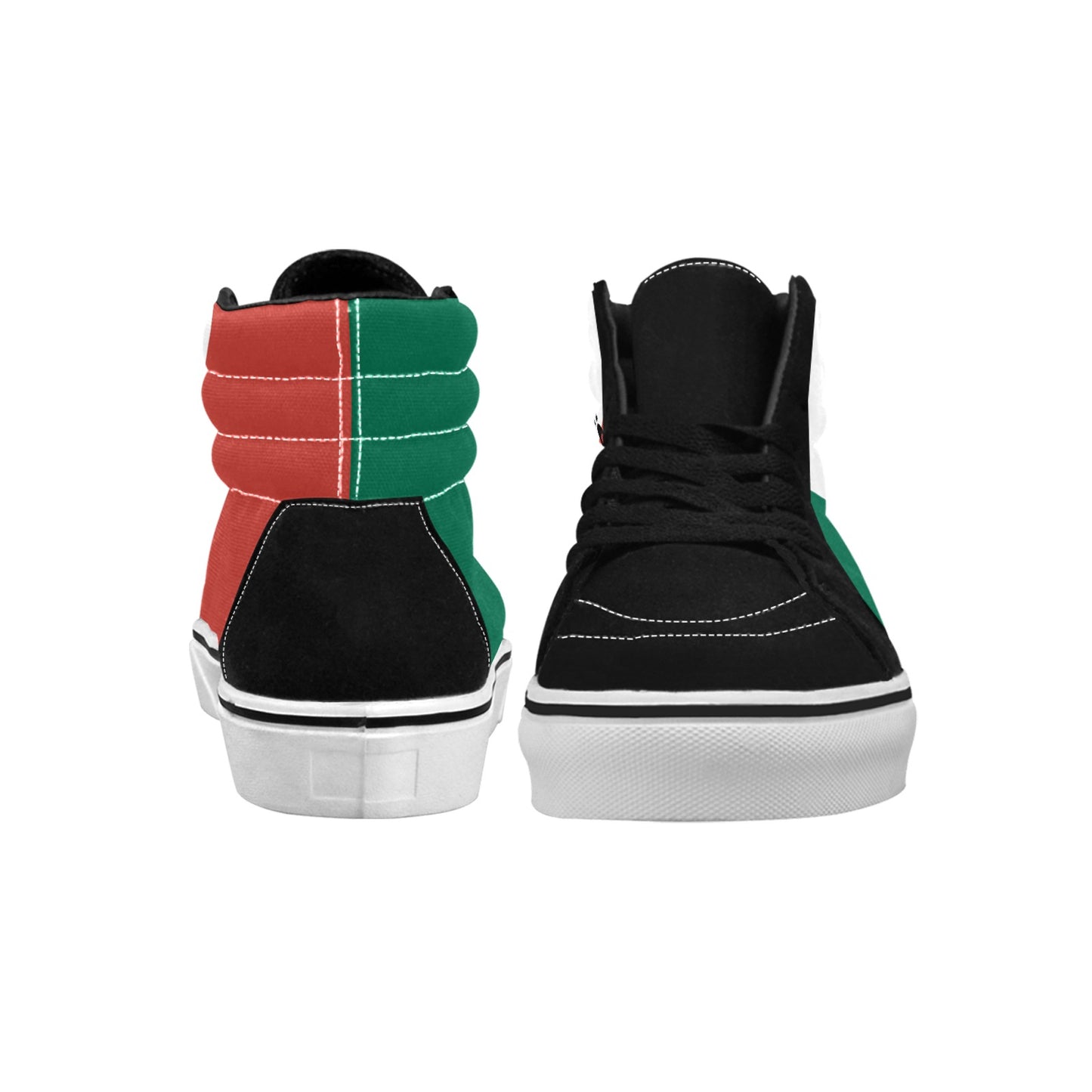 Mexico Flag Inspired Men's High Top Canvas Shoes