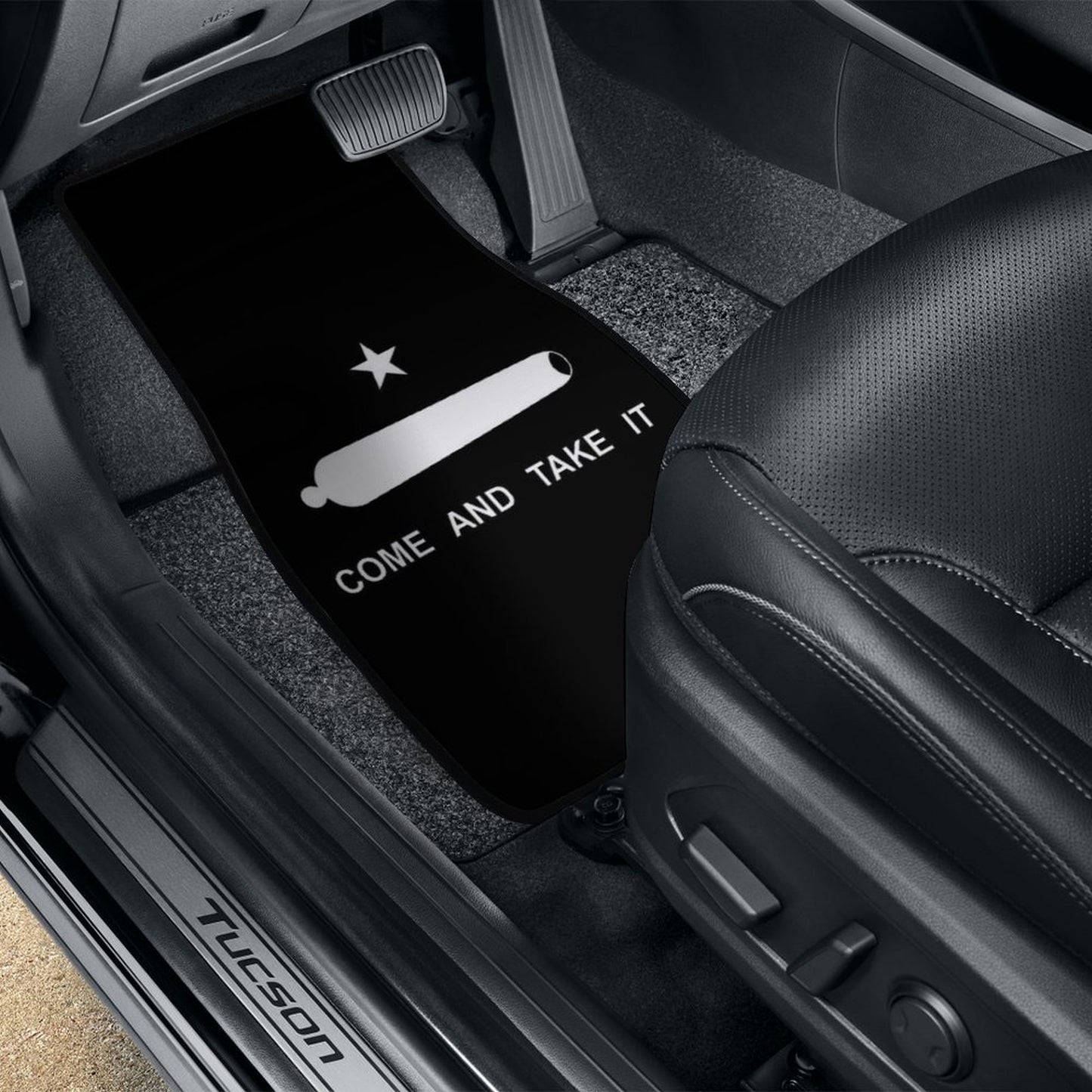 Come and Take It Flag Inspired Car Floor Mats(4pcs)