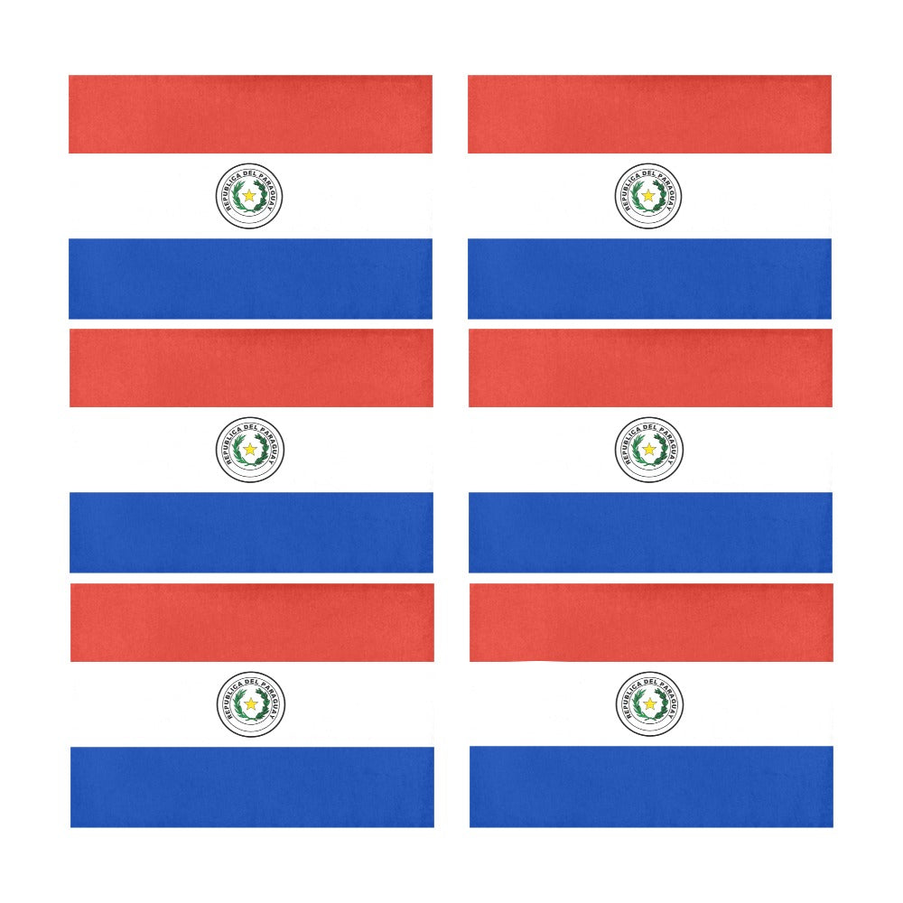 Paraguay Flag Placemats 12" x 18" (Set of 6)