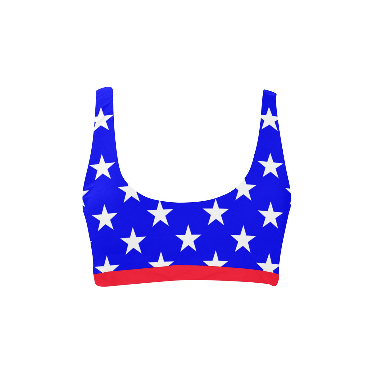 USA/American Flag Inspired Style-2 Sport Bikini Top