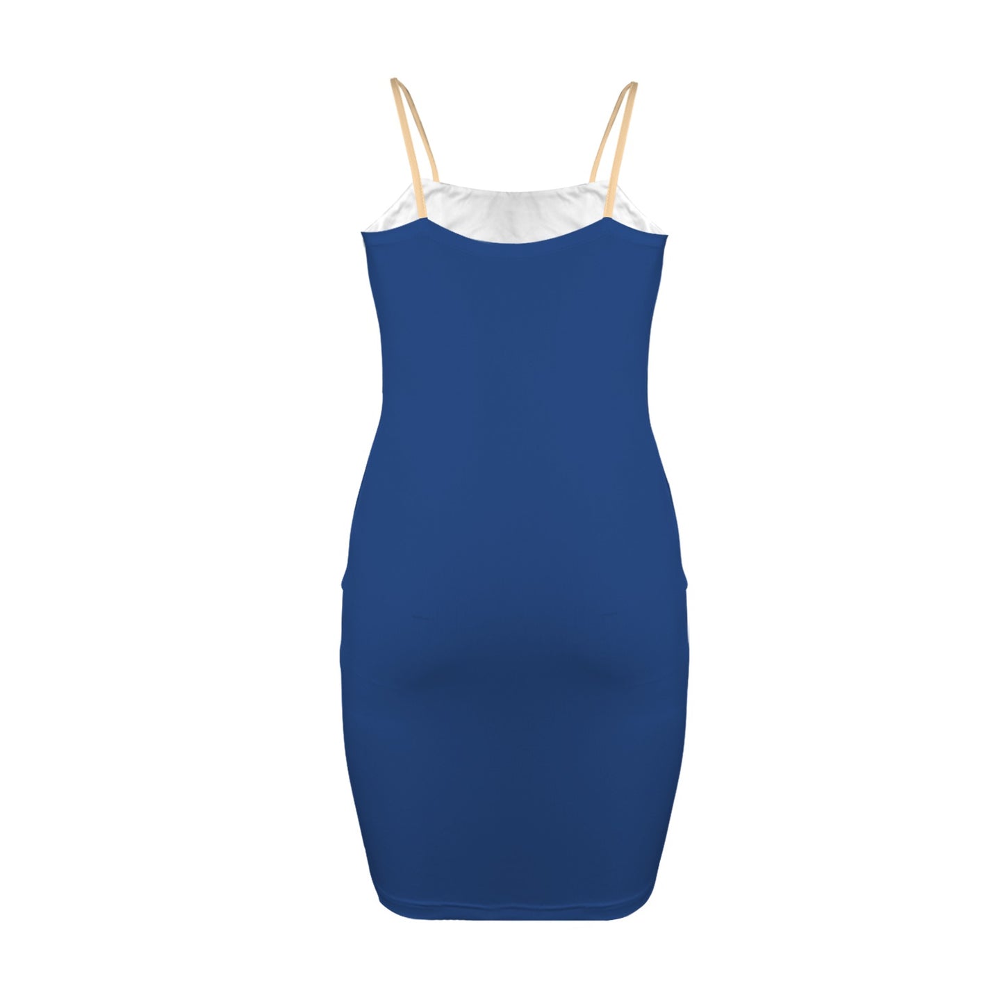 New York Flag Inspired Backless Spaghetti Strap Bodycon Dress