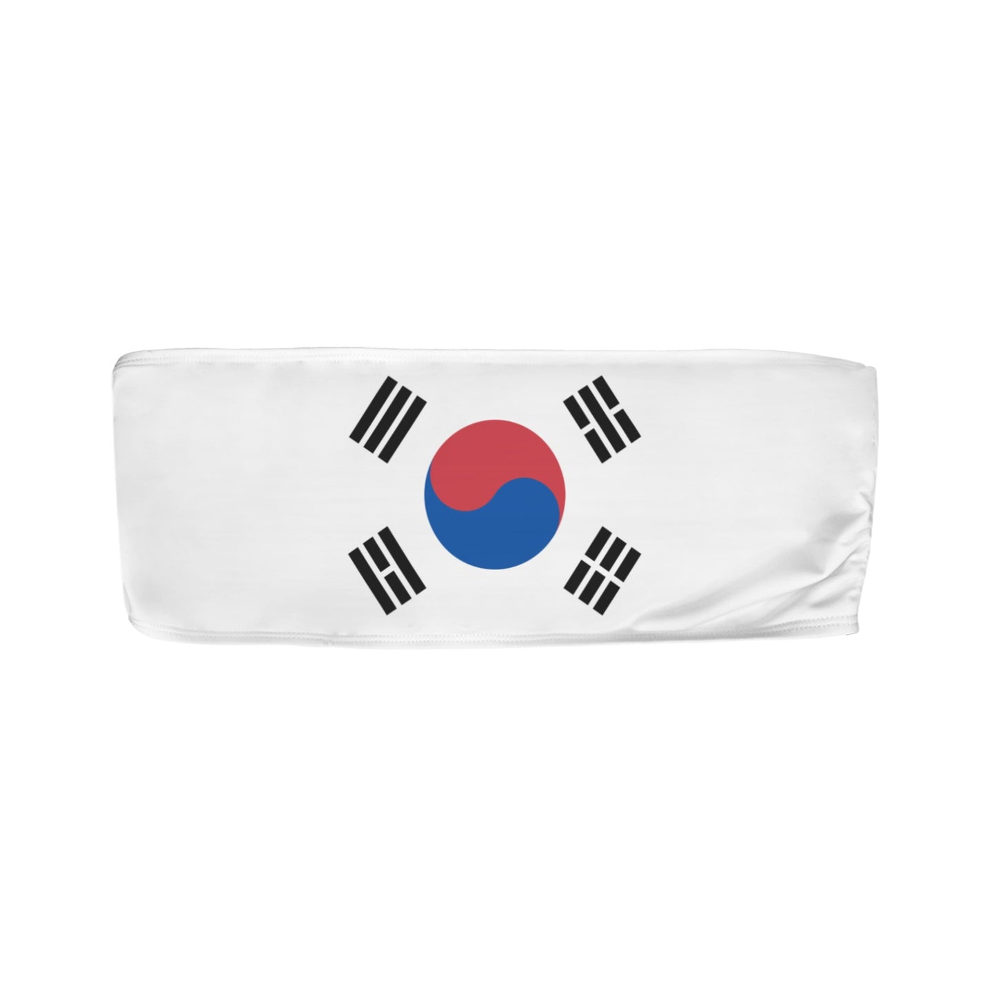 South Korea Flag Inspired Bandeau Tube Bikini Top