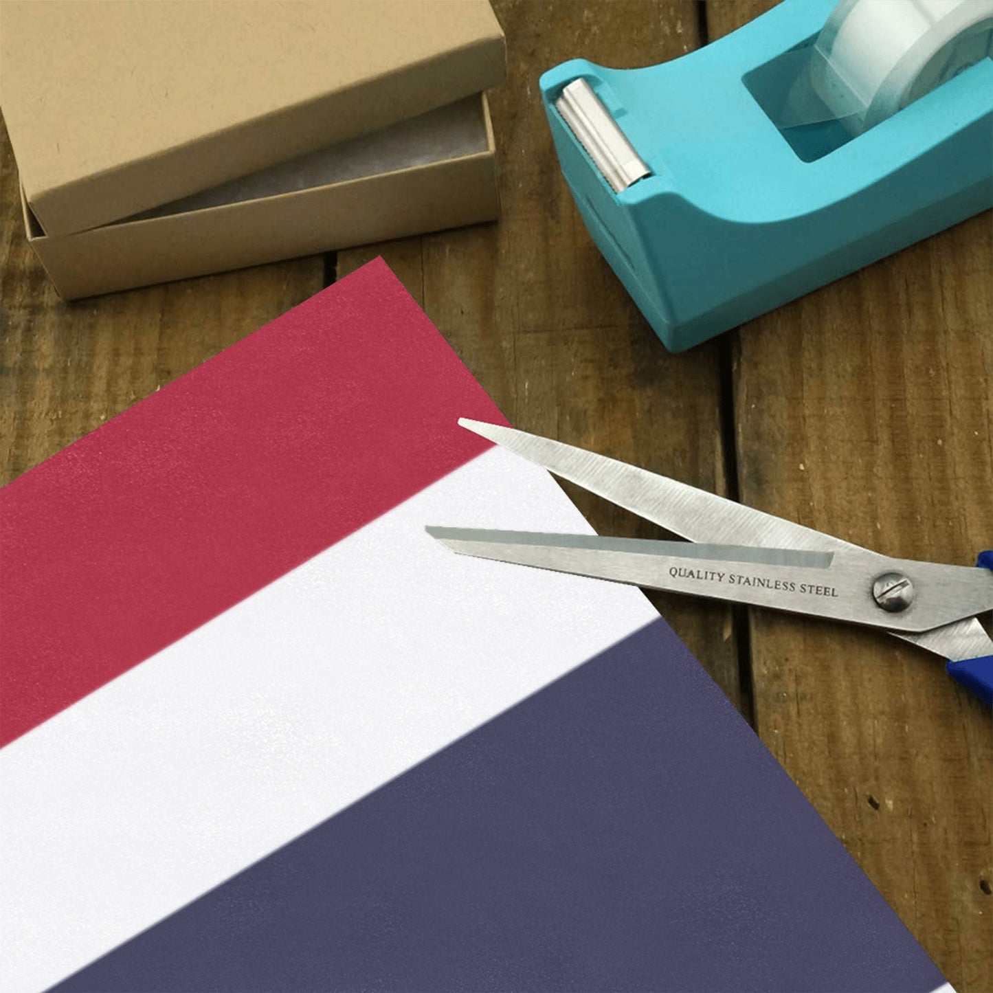 Thailand Flag Inspired Custom Gift Wrapping Paper 58"x 22.5" (4 Rolls)