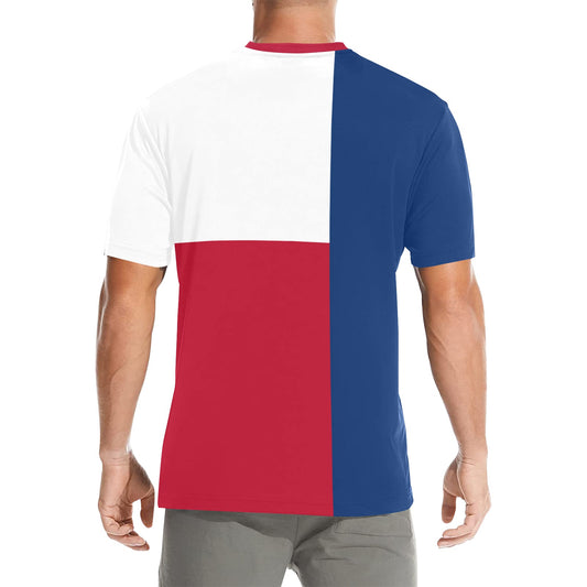 Texas Flag Men's Crew Neck T-Shirt (Made in USA)